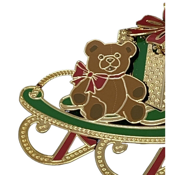 2010 Childs Sled Holiday Brass Ornament Collector’s Edition Sometimes Life Needs - Picture 5 of 12